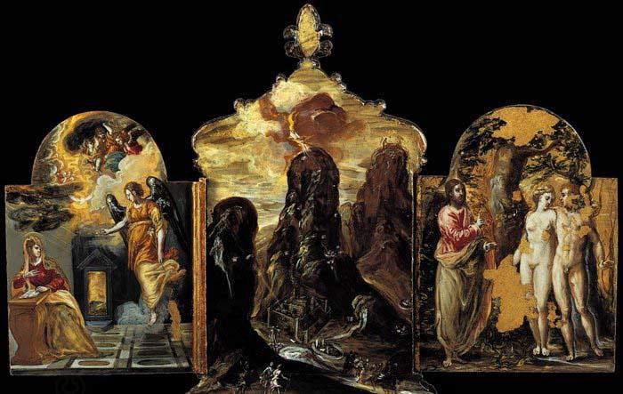 El Greco The Modena Triptych China oil painting art